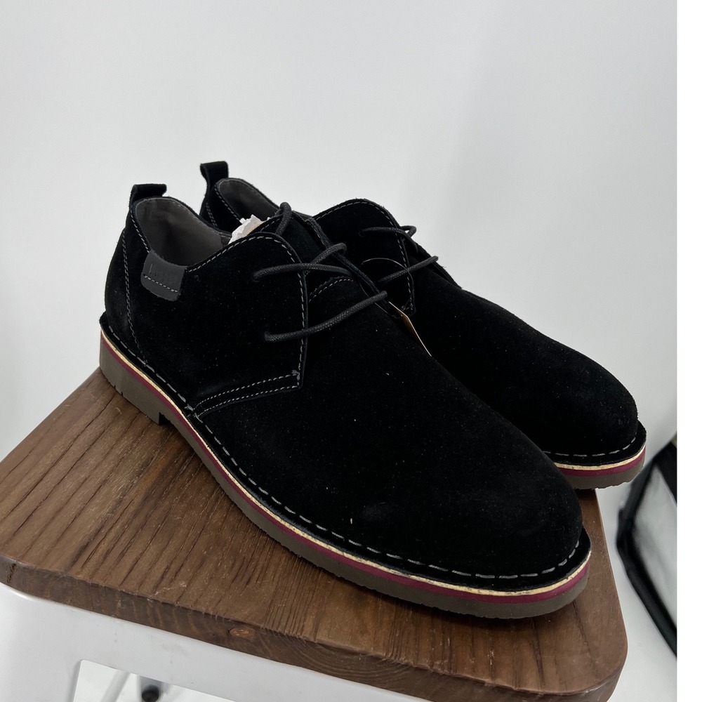 Propet Finn Mens Black Suede Oxford Shoes XX 5E Wide MCX022S Size 12